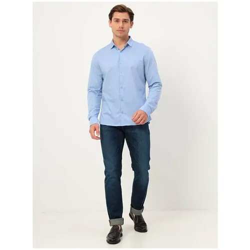 Рубашка GREG, размер 174-184/43, голубой
