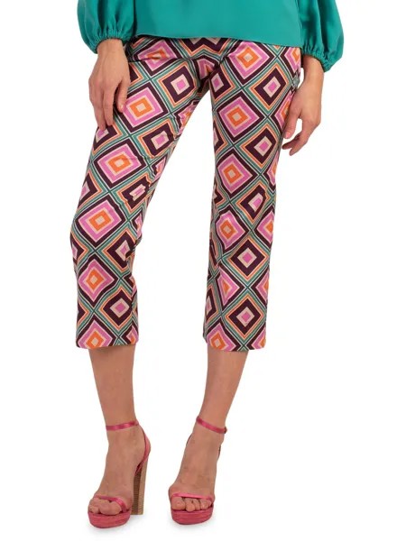 Укороченные брюки с принтом Flaire 2 Trina Turk, разноцветный