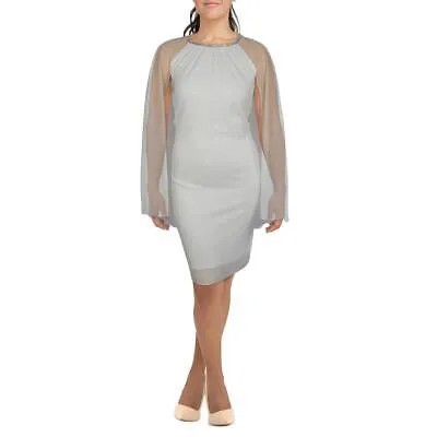 Женское прозрачное мини-платье-футляр цвета слоновой кости R-M Richards, 20 Вт, BHFO 8851