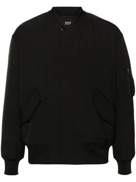 A.P.C. бомбер-пуховик, черный