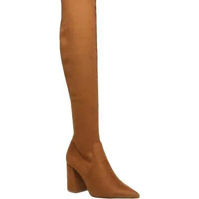 Женские сапоги до колена Steve Madden Jacoby из искусственной замши на блочном каблуке BHFO 2757