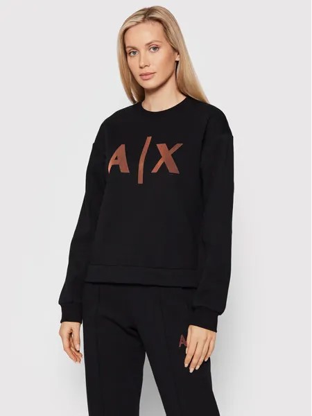 Толстовка обычного кроя Armani Exchange, черный