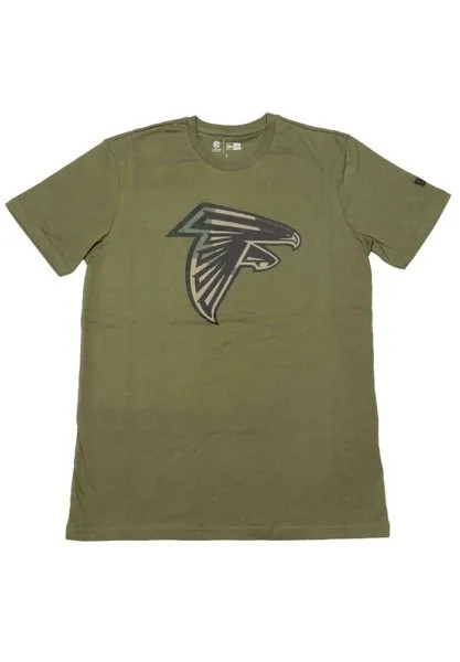 Футболка с принтом ATLANTA FALCONS CAMO New Era, цвет oliv