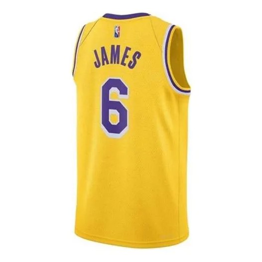 Майка Nike x NBA LA Lakers Jerseys 'LeBron James 6', желтый