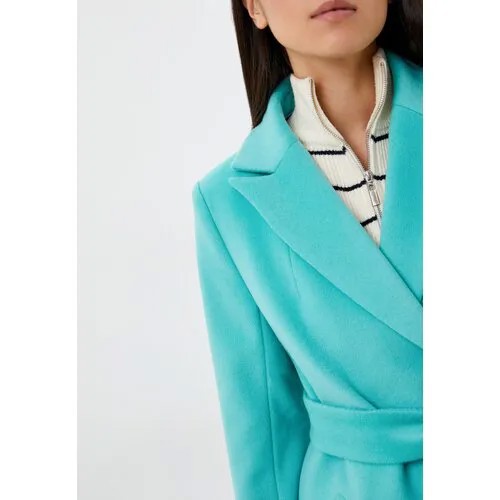 Пальто-пиджак  Azellricca демисезонное, силуэт прямой, удлиненное, размер 52/170, белый
