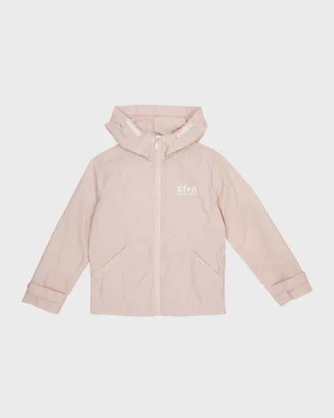Ветровка Girl's Star с логотипом Golden Goose, цвет Pinkwhite