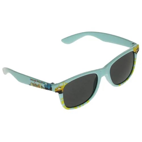 Солнцезащитные очки Играем вместе, вайфареры, оправа: пластик, со 100% защитой от УФ-лучей, голубой