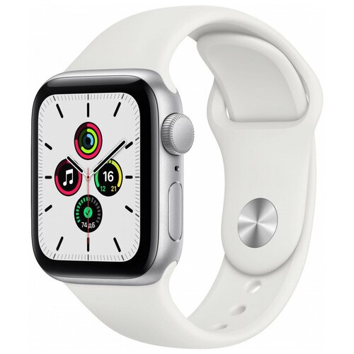 Часы Apple Watch SE, 40 мм, серебристый алюминий