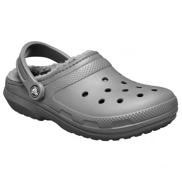 Сандалии Crocs Classic Lined Clog, цвет Slate Grey/Smoke