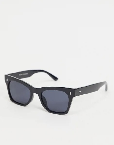 Черные квадратные солнцезащитные очки Bershka-Черный