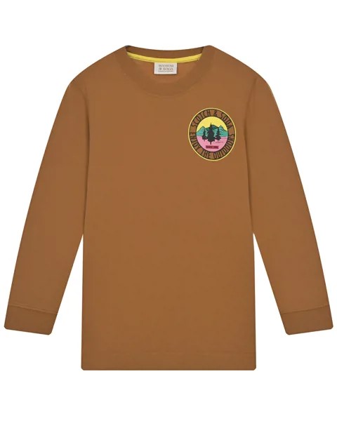 Бежевая толстовка с лого Scotch&Soda детская
