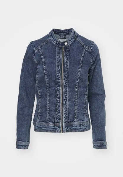 Джинсовая куртка ONLTIA BANDIT BIKER JACKET ONLY, цвет medium blue denim