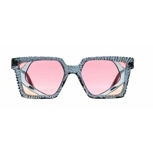 Солнцезащитные очки Kuboraum, розовый, голубой
