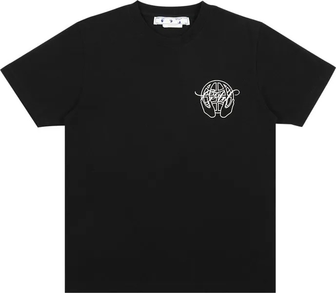 Футболка Off-White Hand Arrow Slim T-Shirt 'Black/White', черный