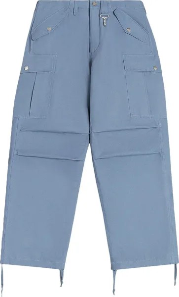 Брюки Reese Cooper Brushed Cotton Canvas Cargo Pants 'Navy Blue', синий