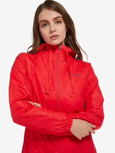 Ветровка женская Columbia Auroras Wake III Mid Jacket, Красный