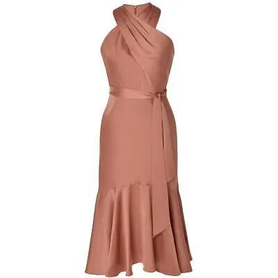 Женское оранжевое платье макси без рукавов Taylor 6 BHFO 9102