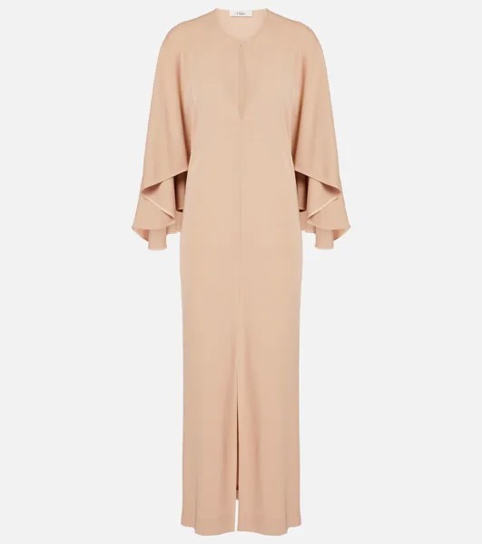 Платье с накидкой Chloé, розовый