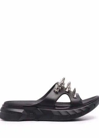 Givenchy массивные шлепанцы с заклепками
