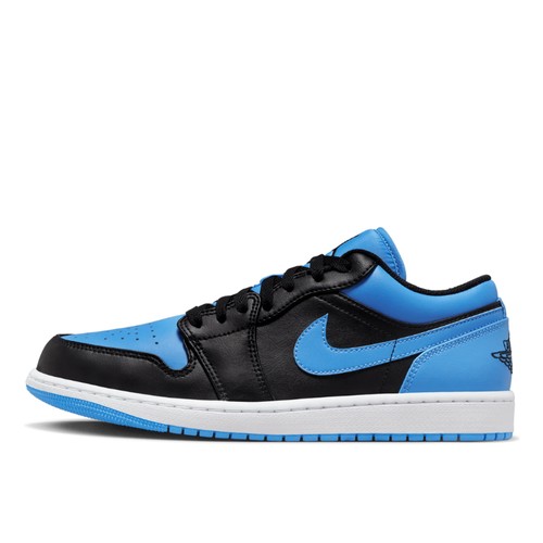 Кроссовки Jordan Air Jordan 1 Low, размер 9.5us 43eu 27.5cm, голубой/черный