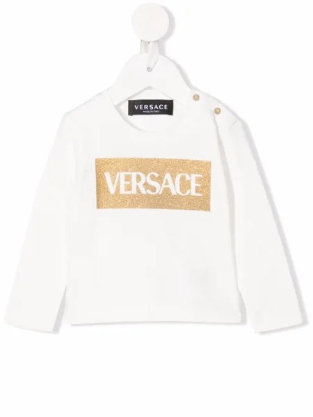 Versace Kids толстовка с логотипом
