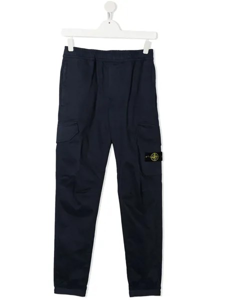 Stone Island Junior спортивные брюки из джерси