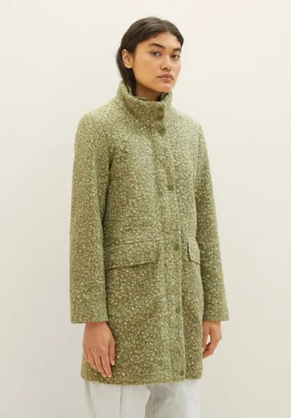 Полупальто Boucle Tom Tailor, цвет dark pear green melange