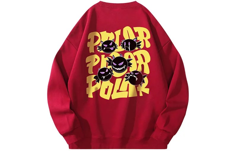 Пуловер Polar Bear с заниженными плечами, красный