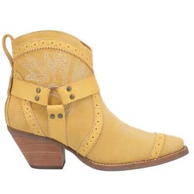 Dingo Gummy Bear Snip Toe Cowboy Boots Womens Yellow Casual Boots DI747-705