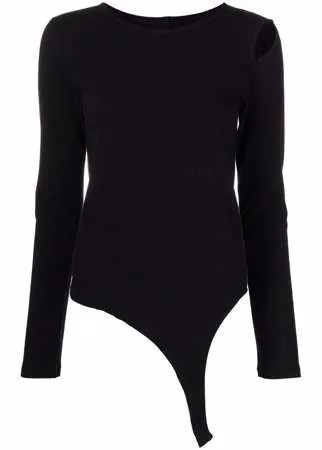 Yohji Yamamoto футболка с вырезом