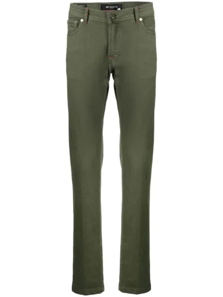 Kiton прямые джинсы, зеленый