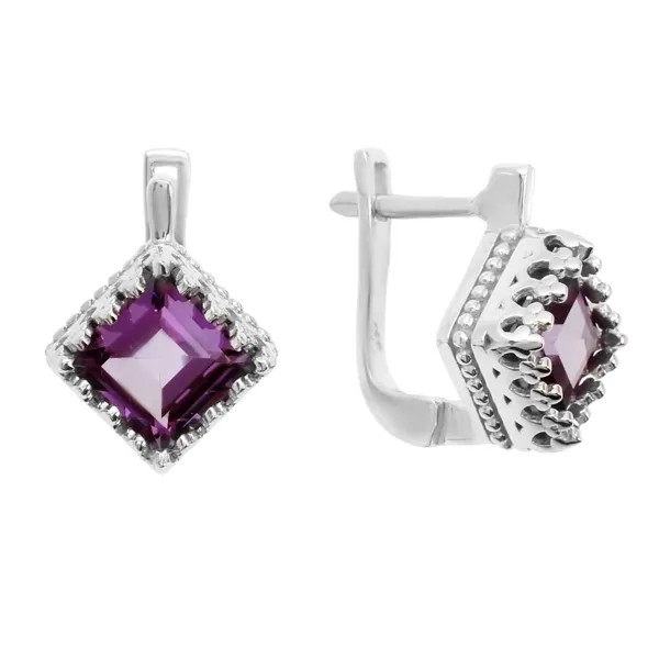 Серьги женские из серебра Balex Jewellery 2410931449, александрит
