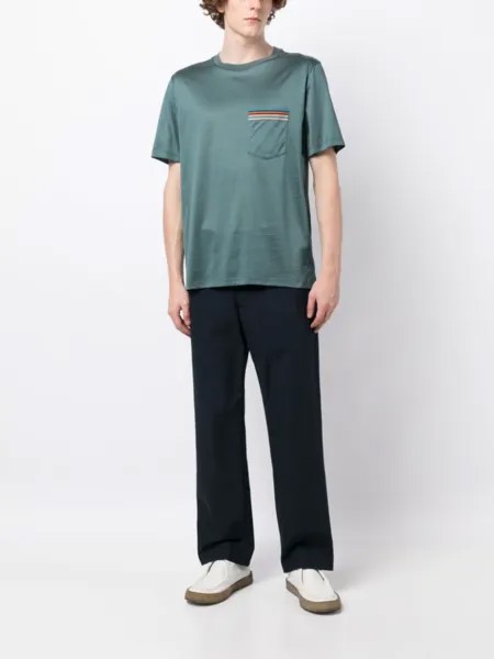 Футболка Signature Stripe Paul Smith, зеленый