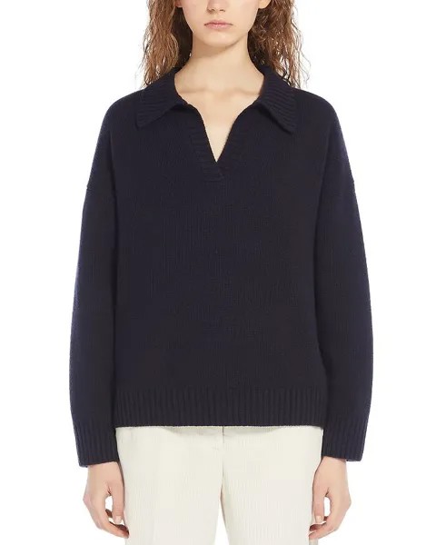 Свитер-поло Weekend Max Mara Agre, синий