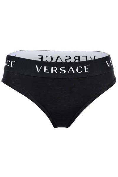 Бикини с логотипом на талии Versace, черный