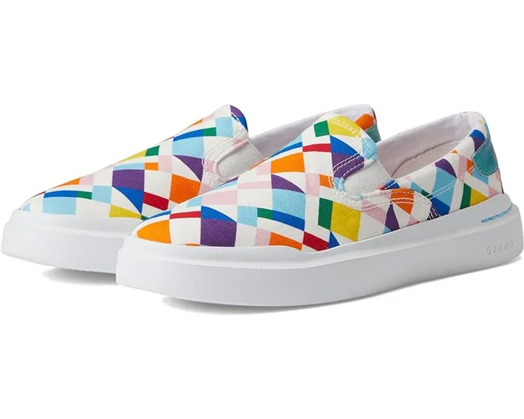 Кроссовки Cole Haan Grandpro Rally Canvas Slip-On, цвет Pride Multi