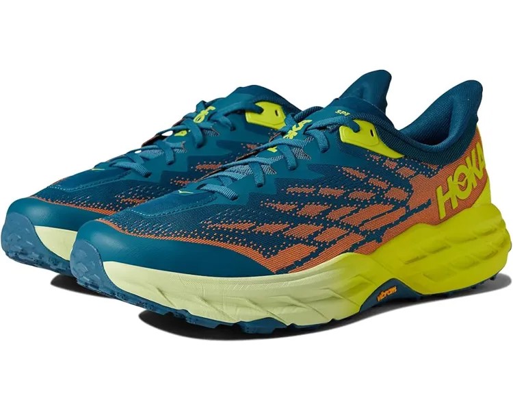 Кроссовки Hoka Speedgoat 5, цвет Blue Coral/Evening Primrose