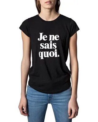 Женская футболка скинни Zadig - Voltaire Je Ne Sais Quoi