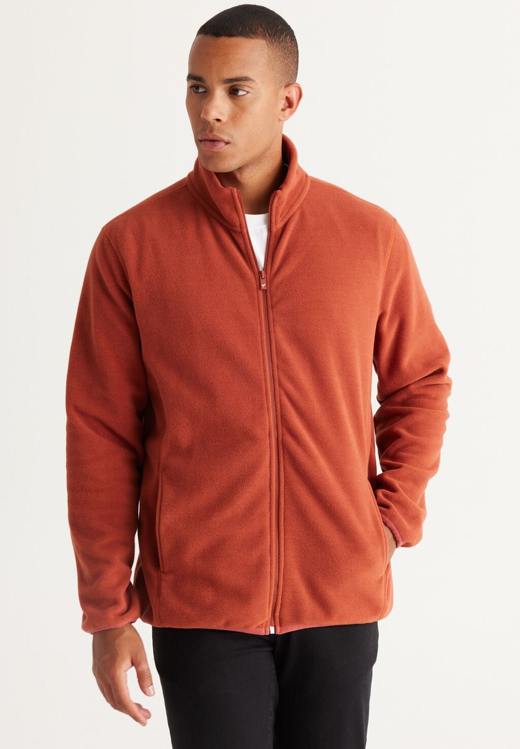Флисовая куртка STANDARD FIT AC&CO / ALTINYILDIZ CLASSICS, цвет Standard Fit Fleece Sweatshirt