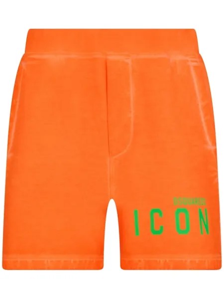 Dsquared2 спортивные шорты Icon с логотипом, оранжевый