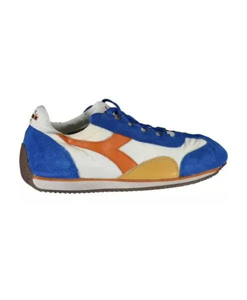 Стильные контрастные кроссовки на шнуровке Diadora, мультиколор