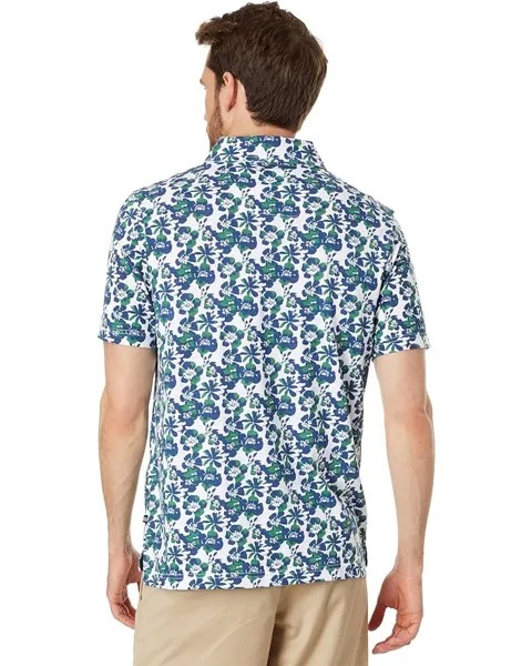 Поло Nautica Sustainably Crafted Printed Polo, ярко-белый