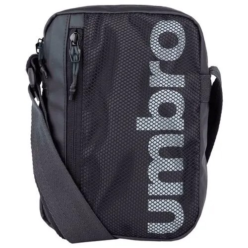 Сумка через плечо Umbro Tech Training Pi Bag. Удобная сумка из полиэстера через плечо с регулируемым ремнем Umbro цвет, темно-серый, размер 22 x 16 x 6,5 см