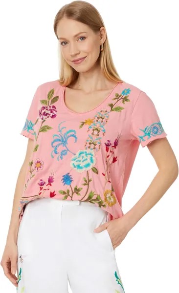 Футболка Johnny Was Sheri Everyday Tee, оранжевый