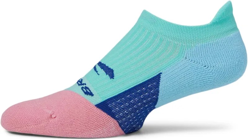 Носки для неявки с призраками Brooks, цвет Salt Air/Pink