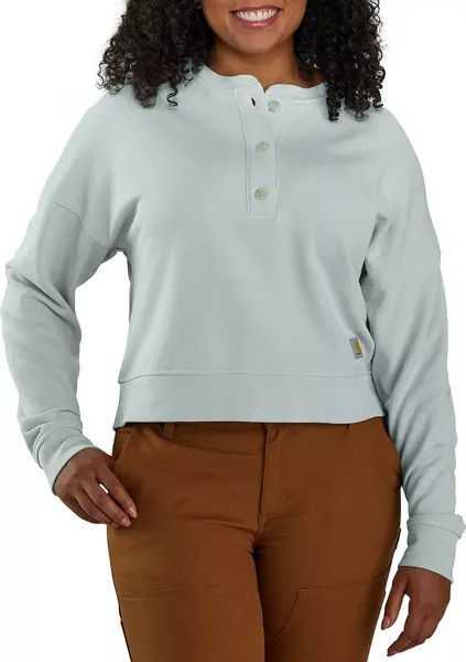 Женская толстовка Carhartt из французской махровой ткани Henley