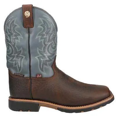 Justin Boots Fireman Square Toe Cowboy Mens Size 12 D Casual Boots GR9052