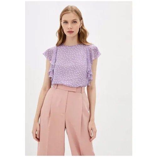 Блуза Арт-Деко, размер 42, фиолетовый