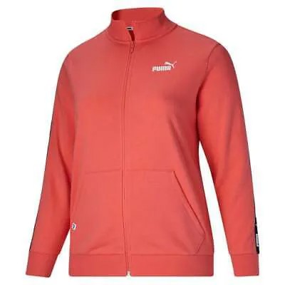 Спортивная куртка Puma Power Tape FullZip Plus Женские розовые пальто Куртки Верхняя одежда 67