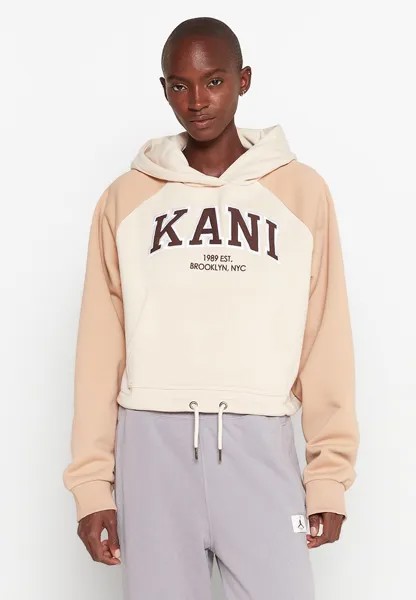 Толстовка KK SERIF CROP RAGLAN HOODIE CREAM/SAND Karl Kani, молоко